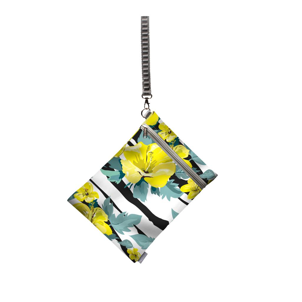 Wet Bag - Yellow Hibiscus