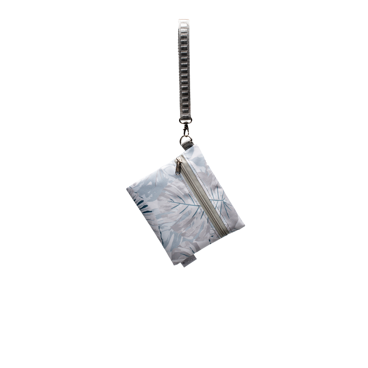 Accessory Pouch - Grey Leaves