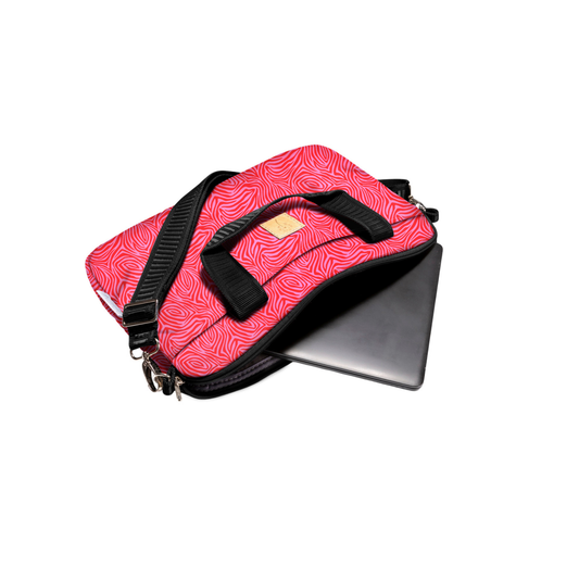 Laptop Bag - Red Zebra