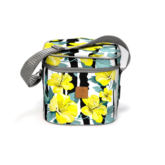 On-the-Go Cooler - Yellow Hibiscus