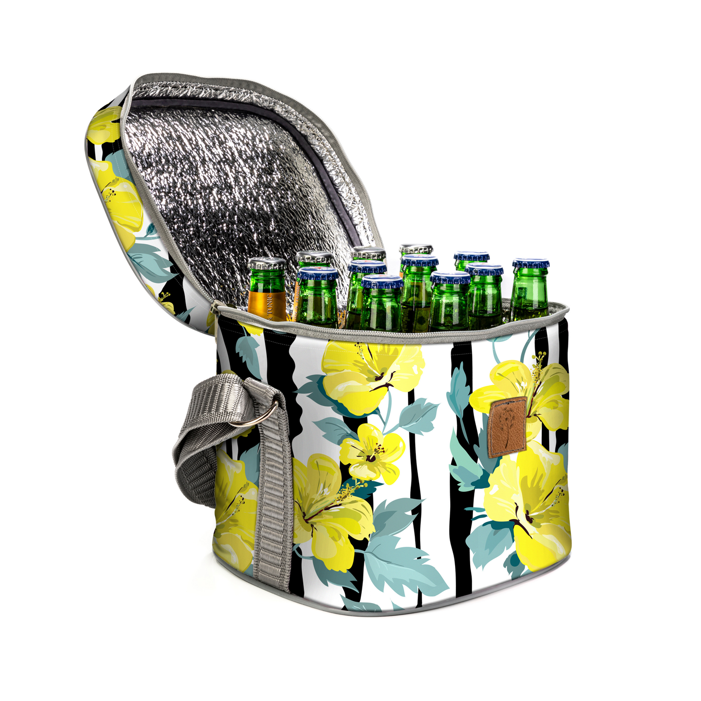 On-the-Go Cooler - Yellow Hibiscus