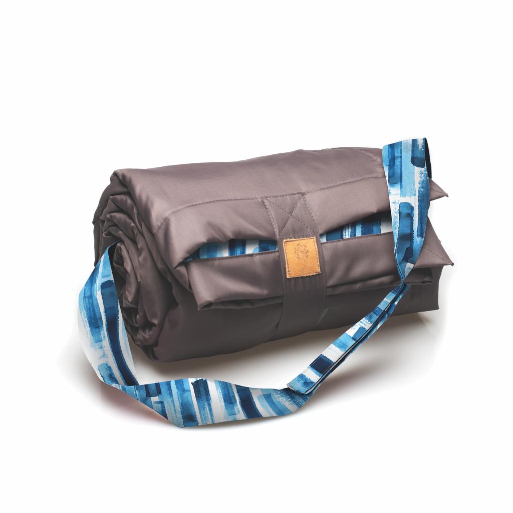 Picnic Blanket - Blue Paint