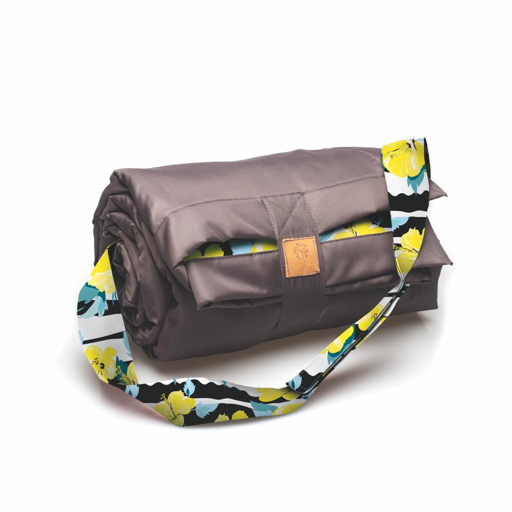 Picnic Blanket - Yellow Hibiscus