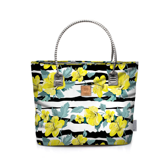 Tote Bag Small - Yellow Hibiscus