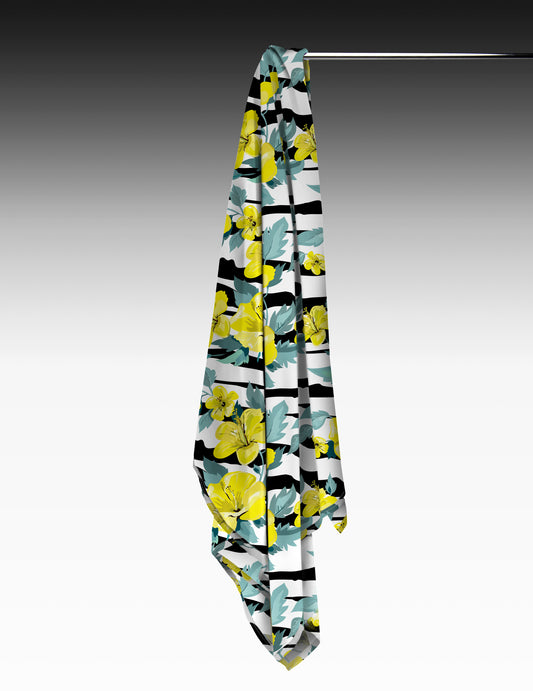XL Towel - Yellow Hibiscus