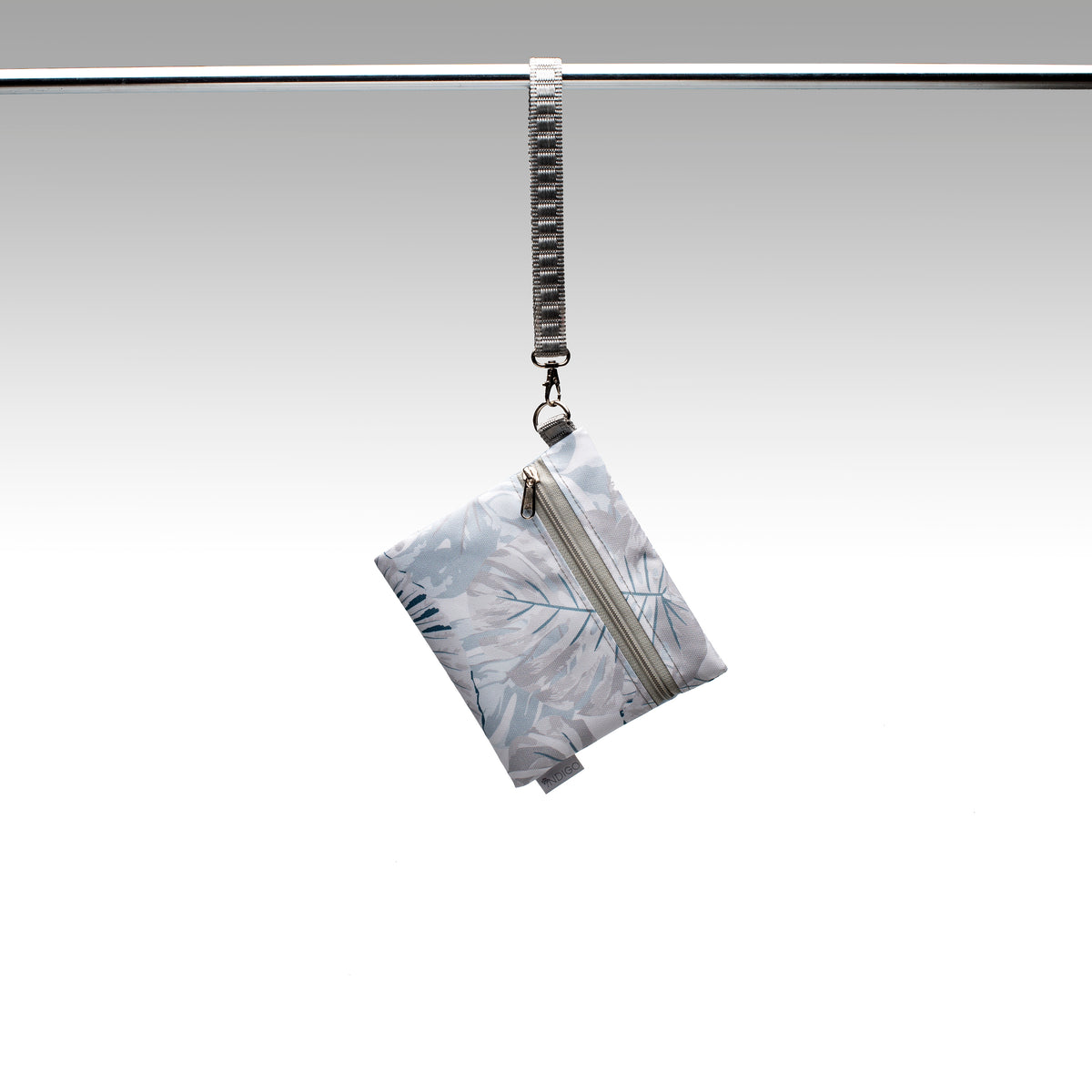 Accessory Pouch - Grey Leaves