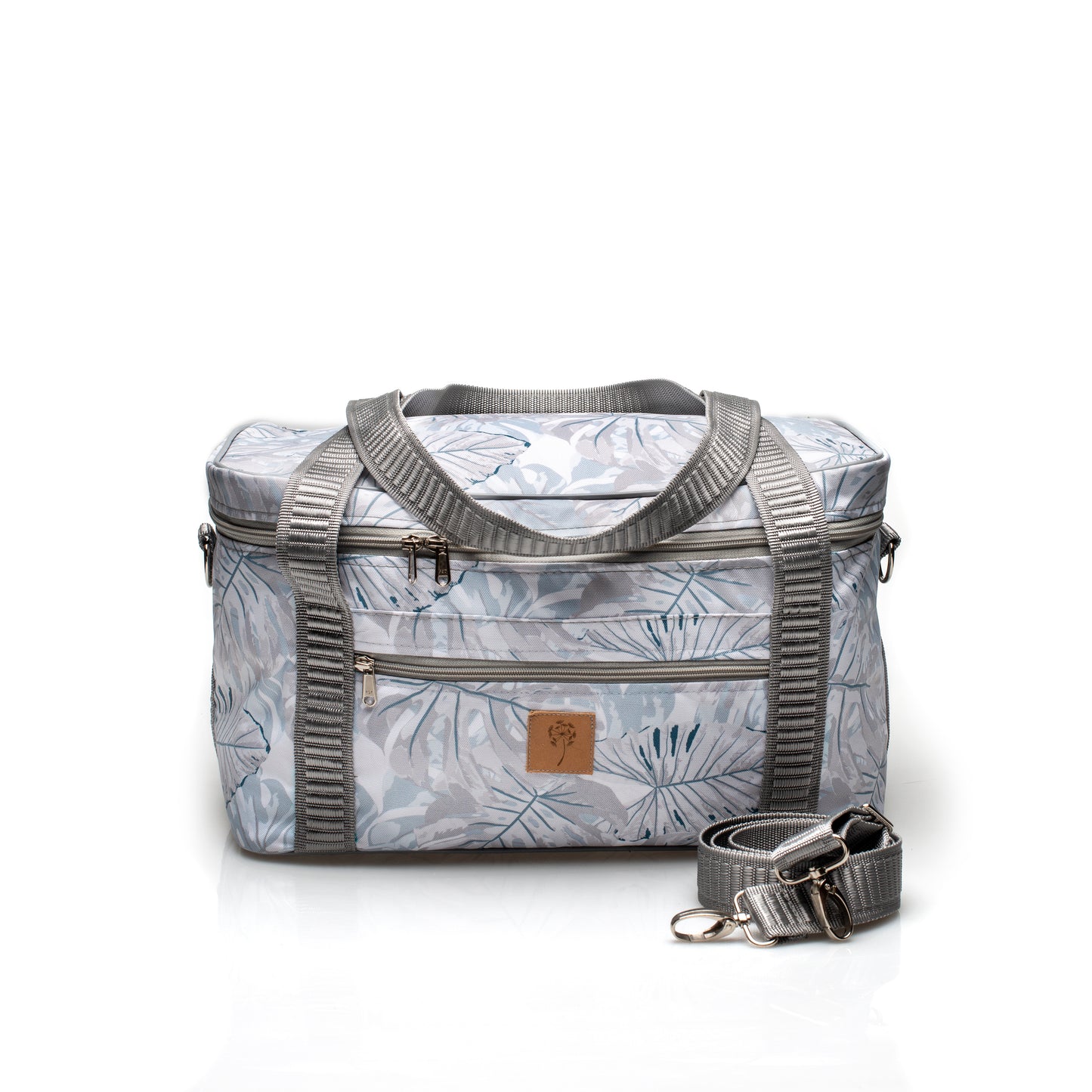 Family Cooler - Grey Leaves