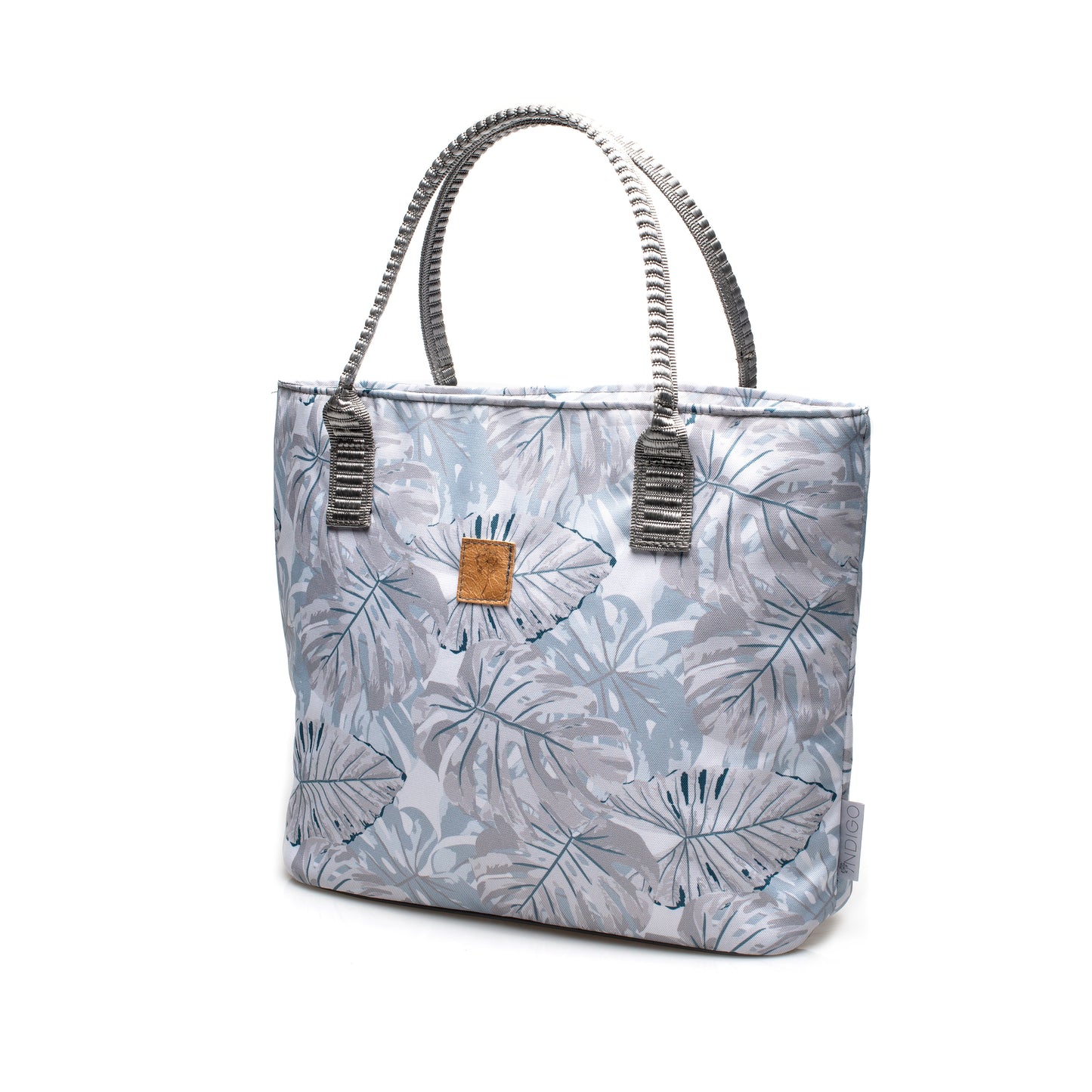 Tote Bag Small - Grey Leaves