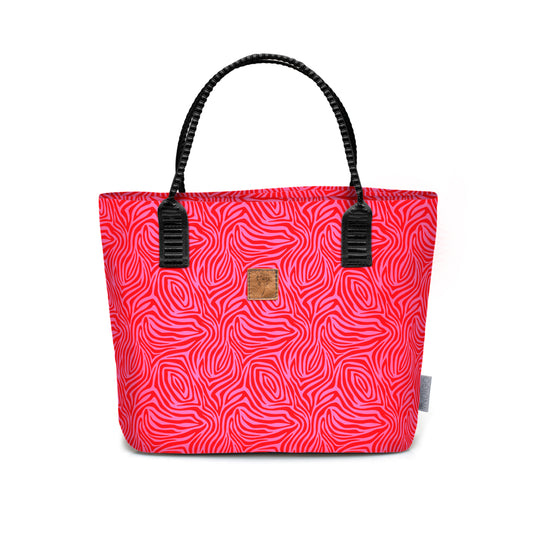 Tote Bag Small - Red Zebra